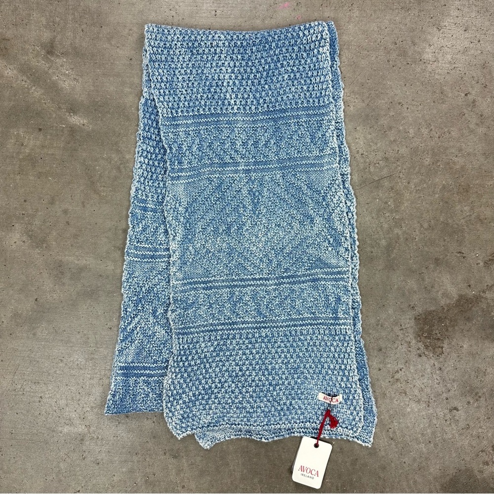 Made In Ireland Indigo Dyed Stone Washed Scarf